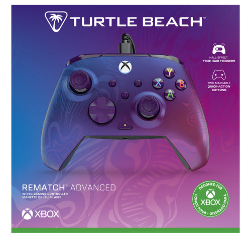 Turtle Beach Rematch Advanced Wired – Xbox/PC – Purple Fade – emballagens front