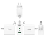 j5create – 65 W GaN USB-rejseoplader med stikadaptere – Oversigt over sider