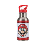 Super Mario Metall Vattenflaska Med Sugrör 500 Ml