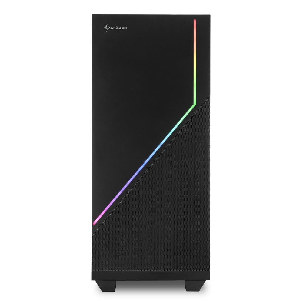 Sharkoon RGB FLOW, Tower Case (Black, Side Panel of Tempered Glass)