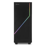Sharkoon RGB FLOW, Tower Case (Black, Side Panel of Tempered Glass)