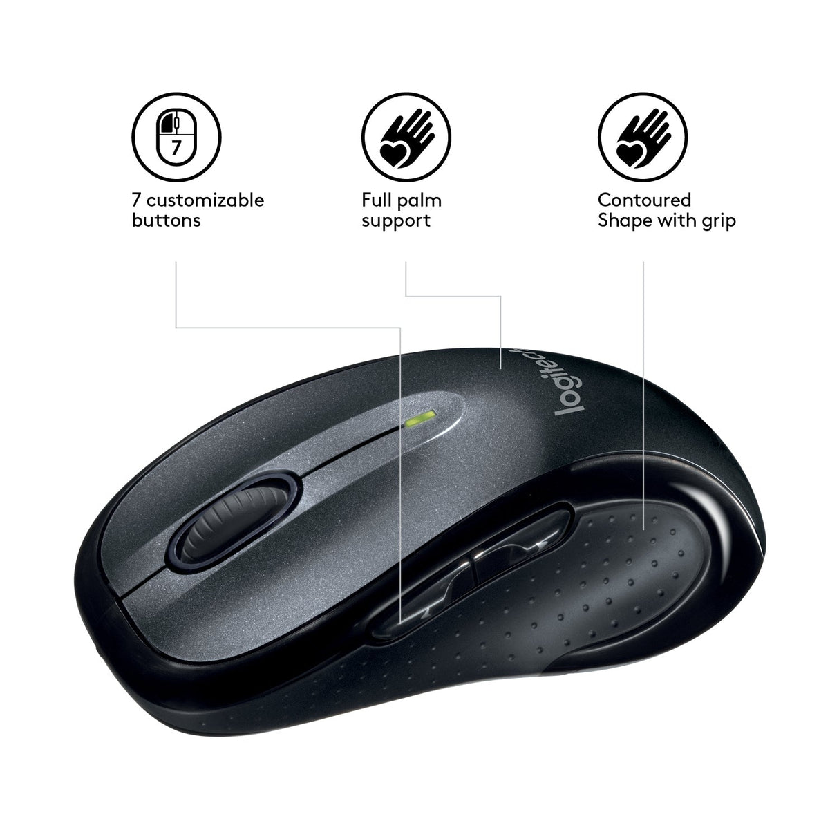 Logitech M510 Black - Spelmus