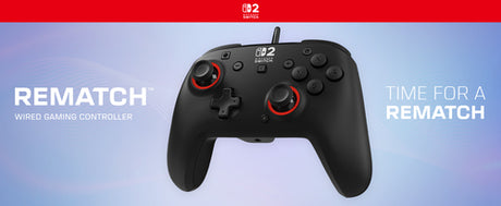 Turtle Beach Rematch Wired – Switch-controller – Sort – producentillustration af controller og produktnavn