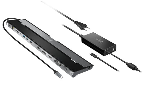 j5create JCD543P – dock til tre skærme med 100 W oplader