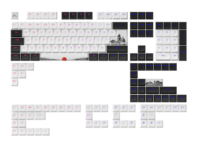 Dark Project - Keycaps sets - Fuji Dark Project