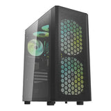 Darkflash DK360 Datorfodral + 4 ARGB-fläktar (svart)