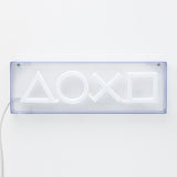 Playstation Symboler LED Neonljus 15 X 30 Cm