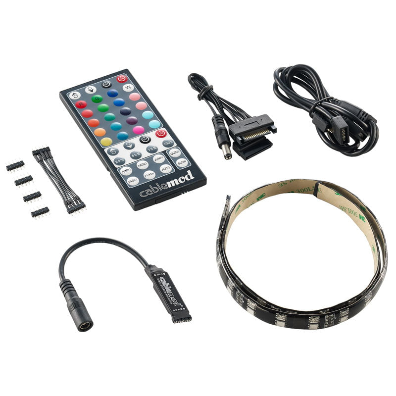 CableMod WideBeam Hybrid LED Kit 60cm - RGB/UV
