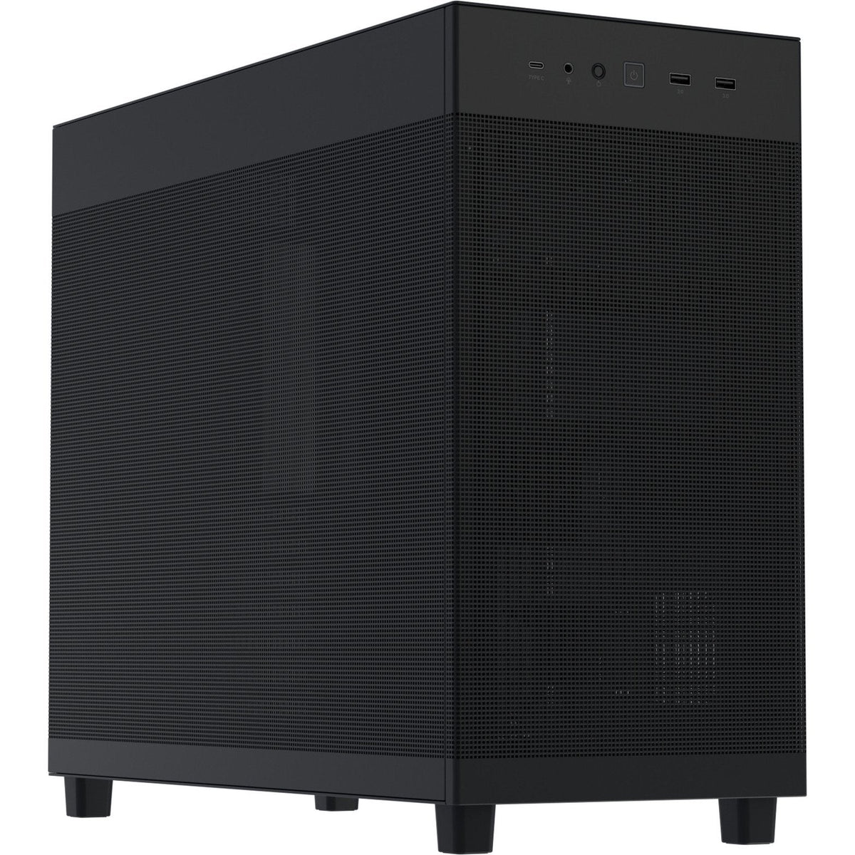 ASUS PRIME AP303 MESH sort kabinet set skråt forfra