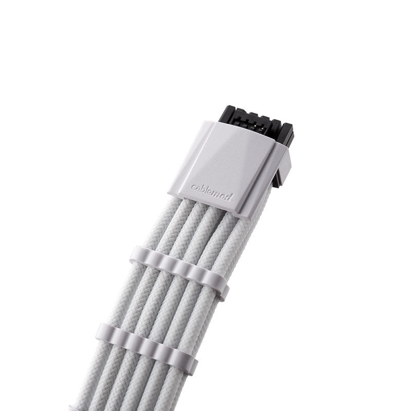CableMod RT-Series Pro ModMesh 12VHPWR Till 3x PCI-e-kabel För ASUS/Seasonic - 60 Cm, Vit