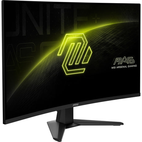 MSI MAG 32CQ6F – 31,5″ buet WQHD-gamingskærm, 180 Hz – forside set skråt fra venstre