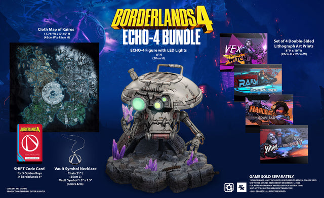 Borderlands 4 ECHO-4 Bundle – Samlersæt uden spil – produktbillede