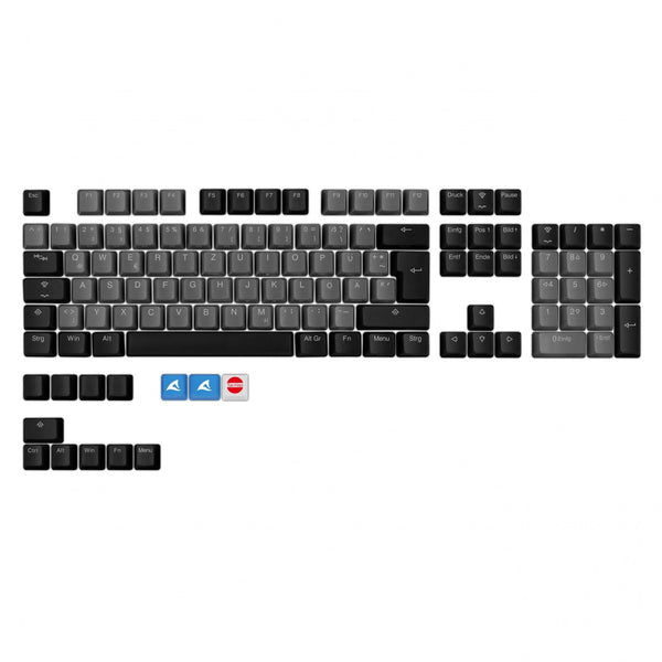 Sharkoon SKILLER SAC20 keycaps – sort, ISO DE, 115 stk.