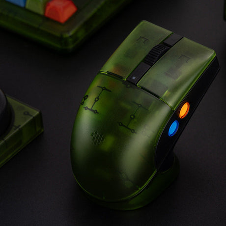 8BitDo Retro R8 Xbox Edition – trådløs PC-mus – Mus set oppefra