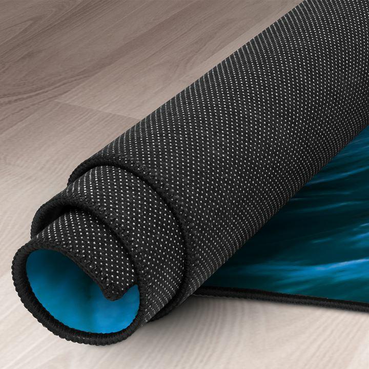 Sharkoon SKILLER SFM12 Undertow Blue 140x100cm 5mm Stitched Anti-Slip Gaming Chair Floor Mat Sharkoon