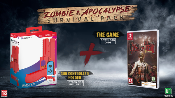Zombie Survival Pack: The House of the Dead Remake & Blaster (Code in a Box) – Nintendo Switch