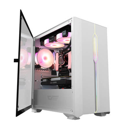 Datorfodral Darkflash DLM23 LED (vit)