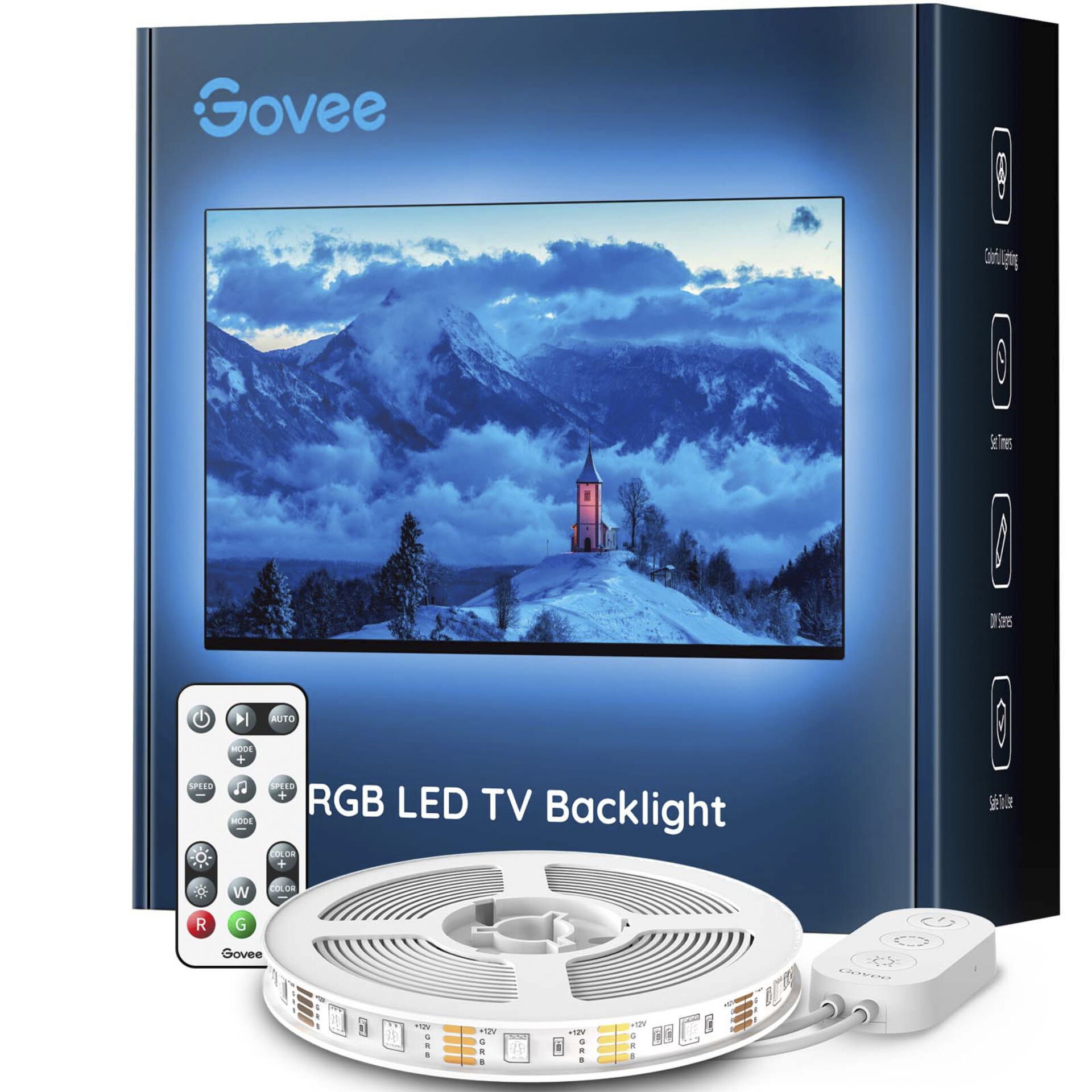 Govee RGB Bluetooth LED-bakgrundsbelysning För 46&quot; - 60&quot; TV