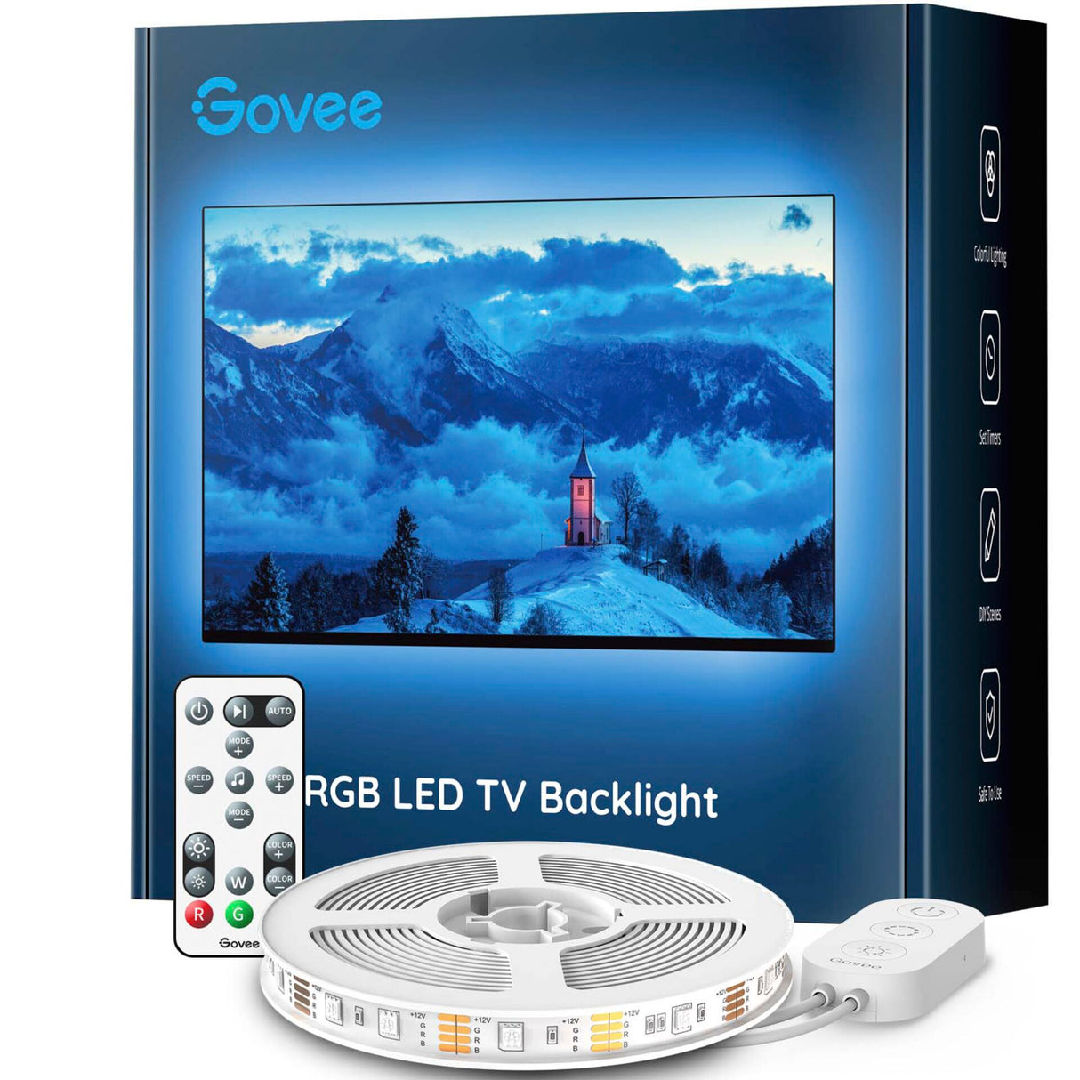 Govee RGB Bluetooth LED-bakgrundsbelysning För 46&quot; - 60&quot; TV