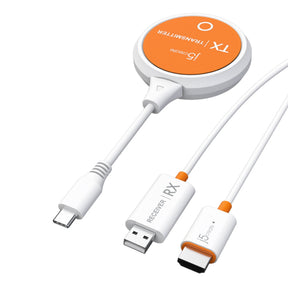 j5create ScreenCast – USB-C til trådløs HDMI – JVAW62 – USB-C-sender og HDMI-modtager