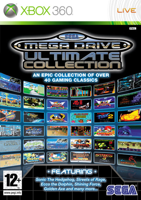 Sega Mega Drive Ultimate Collection – Classics – Xbox 360 – spilomslag