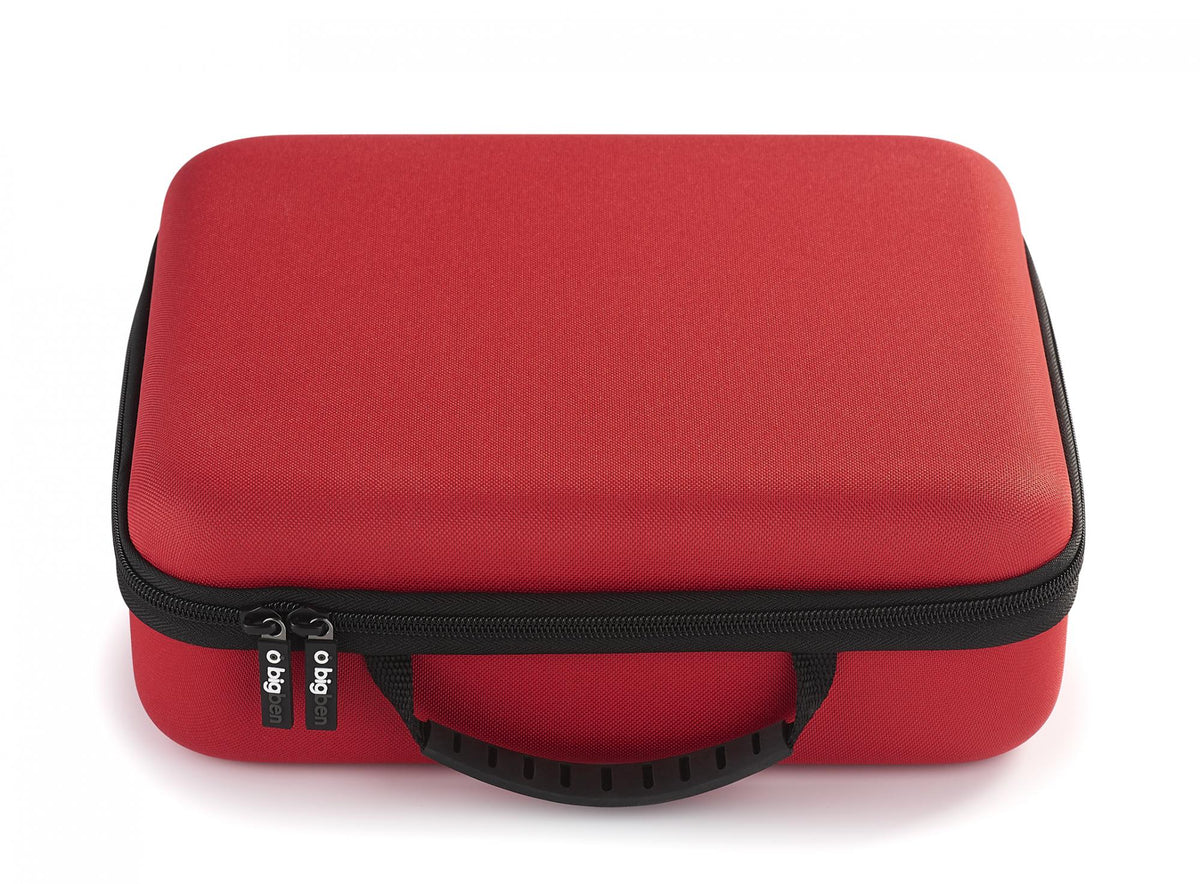 Bigben Storage Case Red Hard Case for Switch Including Docking Station Compatible with Switch Lite/OLED Nacon