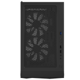 Montech X3 Mesh Black - 3x 140 mm statiska RGB-fläktar + 3x 120 mm statiska RGB-fläktar, sidosvängbart härdat glas