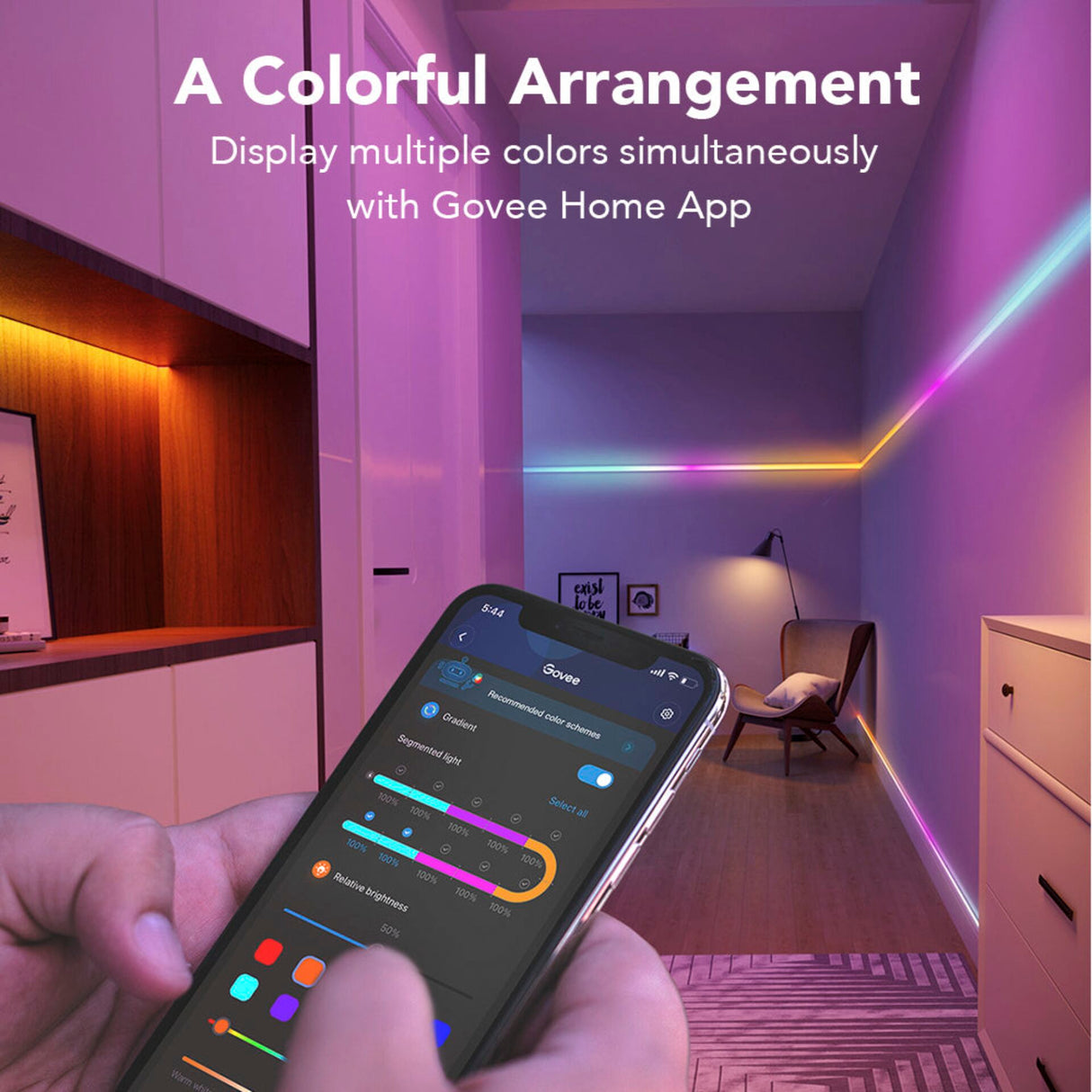 Govee Wi-Fi RGBIC LED-remsa