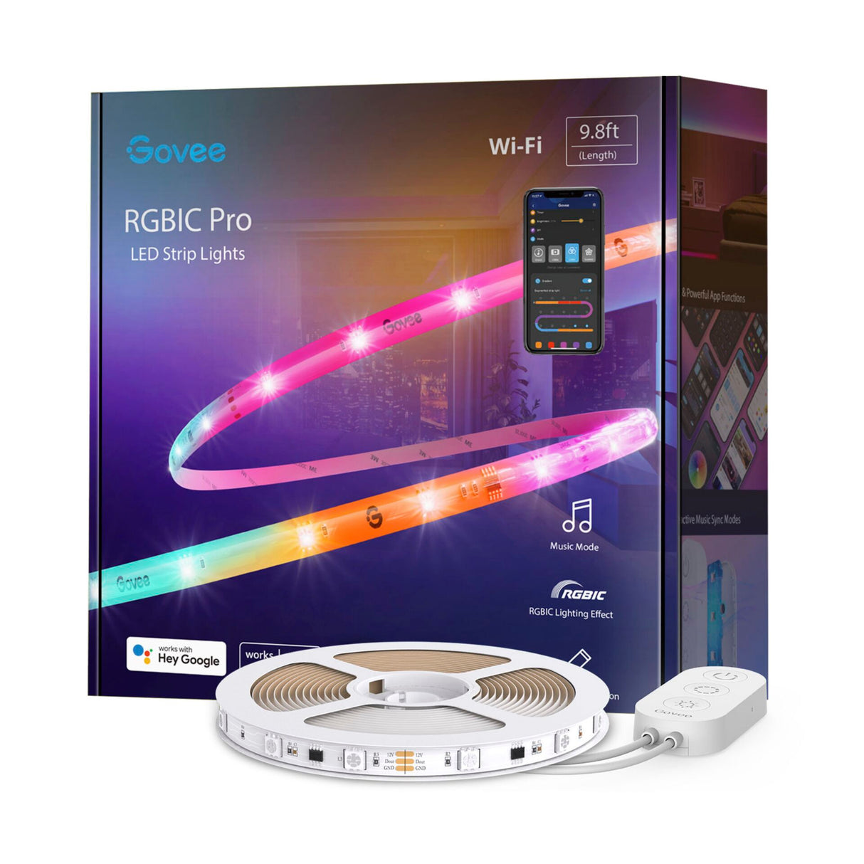 Govee Wi-Fi RGBIC LED-remsa