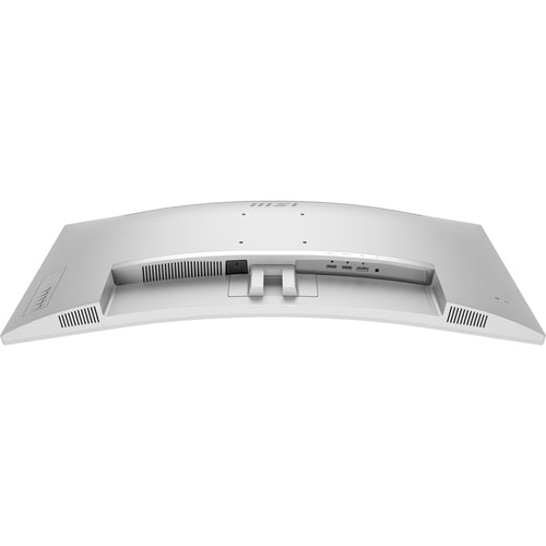 MSI PRO MP341CQW E12 – 34″ ultrawide-skærm, hvid – tilslutninger set nedefra