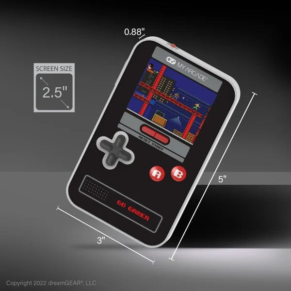 MIN ARCADE, GO GAMER CLASSIC (300 SPEL I 1), SVART, GRÅ, RÖD