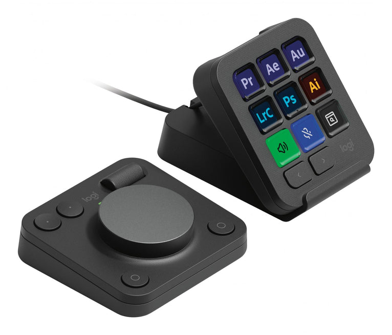 Logitech Master Series MX Creative Console Tastatur og drejeskive sæt RGB Kablet Logitech