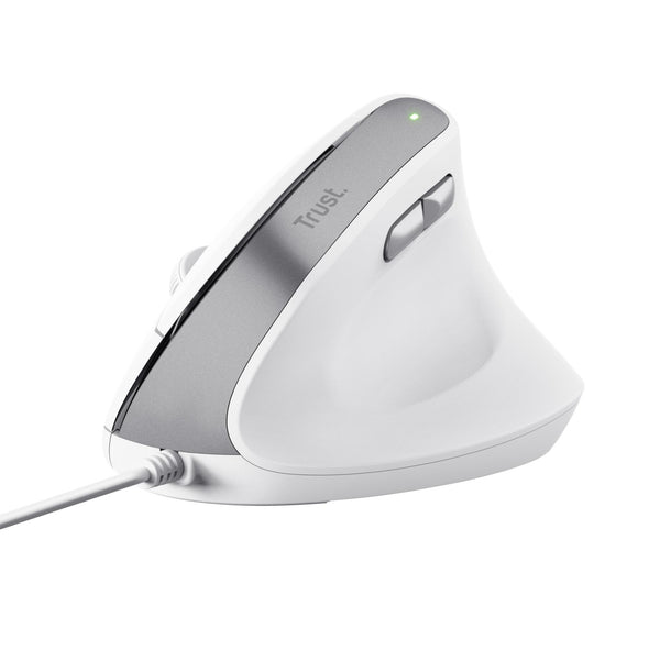 TRUST BAYO II ERGONOMISK MUS - VIT