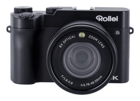 Rollei Powerflex X8 Dual Lens – Zoom- og selfiekamera – Front med hovedobjektiv