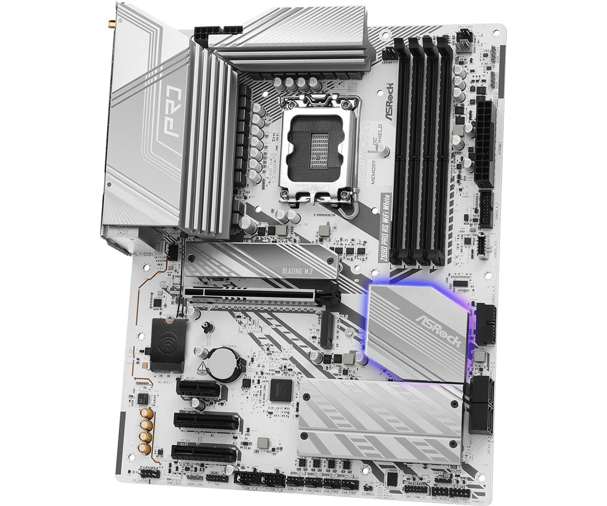 ASRock Z890 Pro RS WIFI Vit Moderkort ATX LGA-1851 Intel Z890