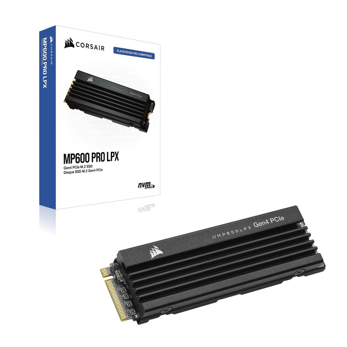 CORSAIR MP600 PRO LPX PCIe Gen4 x4 NVMe M.2 SSD - 8TB - Black Corsair