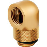 CORSAIR Hydro X Series 90° Rotary Adapter Kølevæske system tilpasning 2-pack Guld