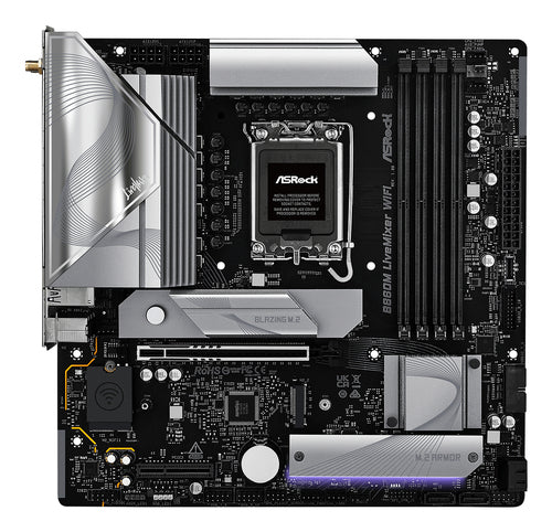 ASRock B860M LiveMixer WiFi bundkort - LGA1851, DDR5