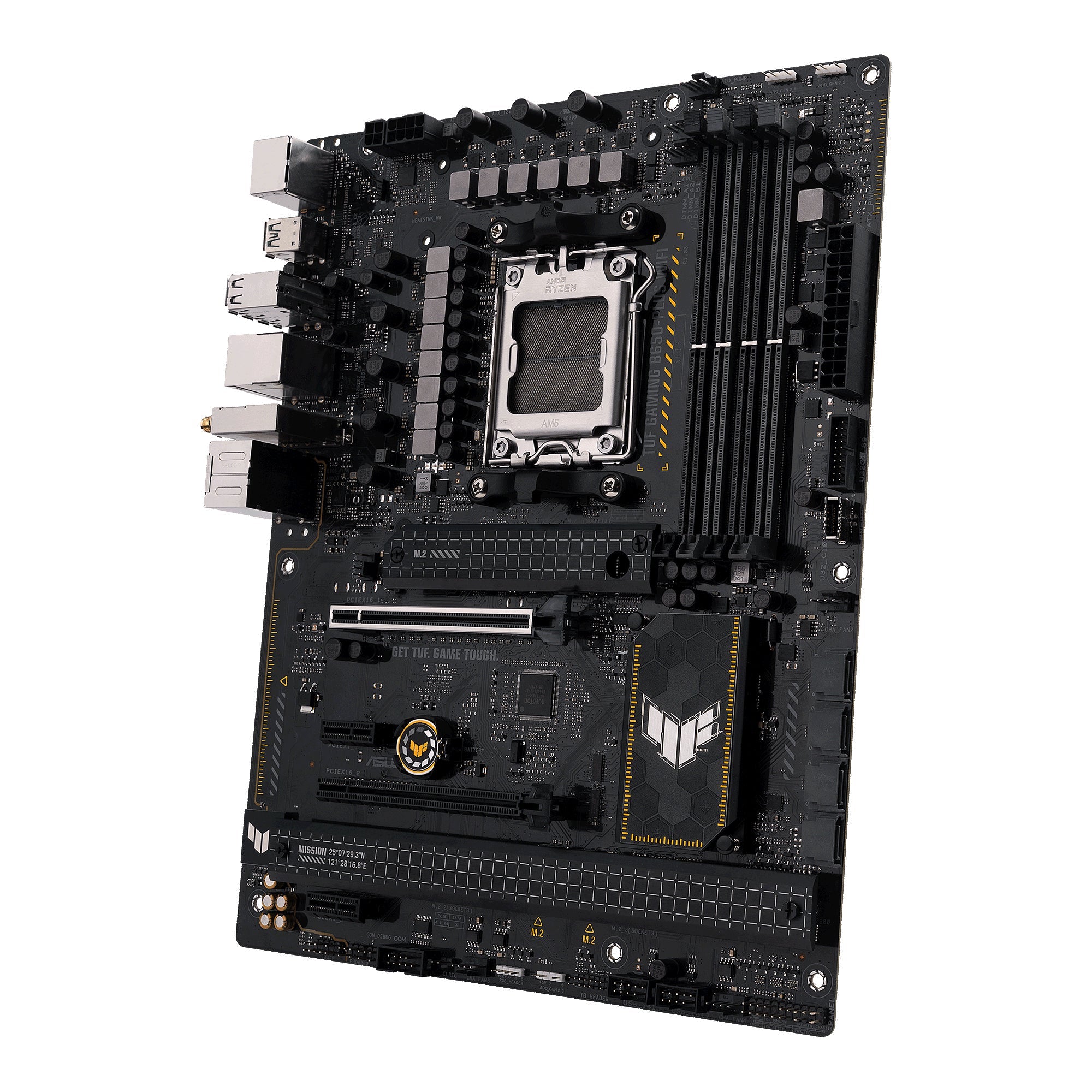 ASUS TUF GAMING B650-PLUS WIFI, Moderkort (svart/ljus Orange)