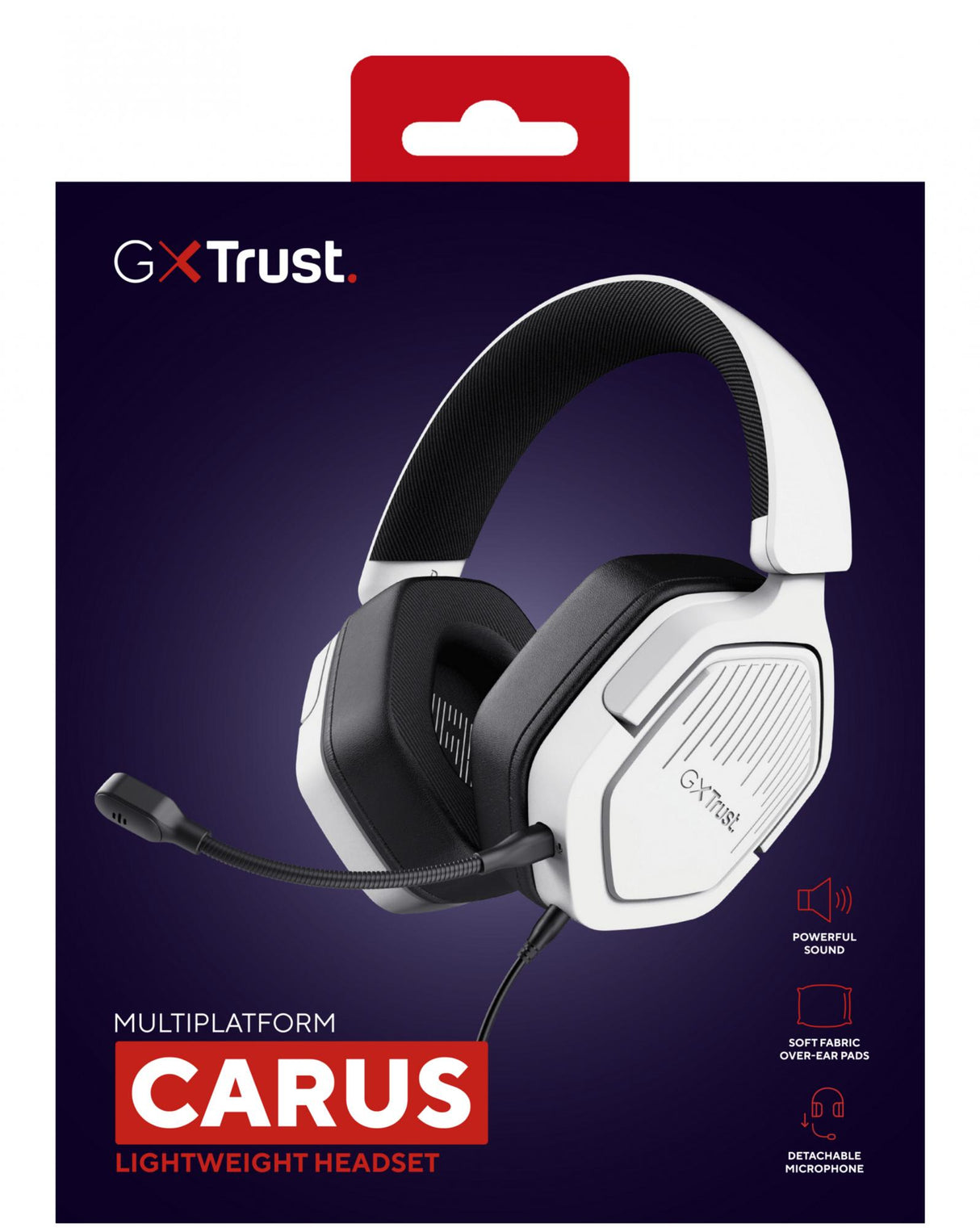 TRUST GXT492W CARUS HEADSET - VITT