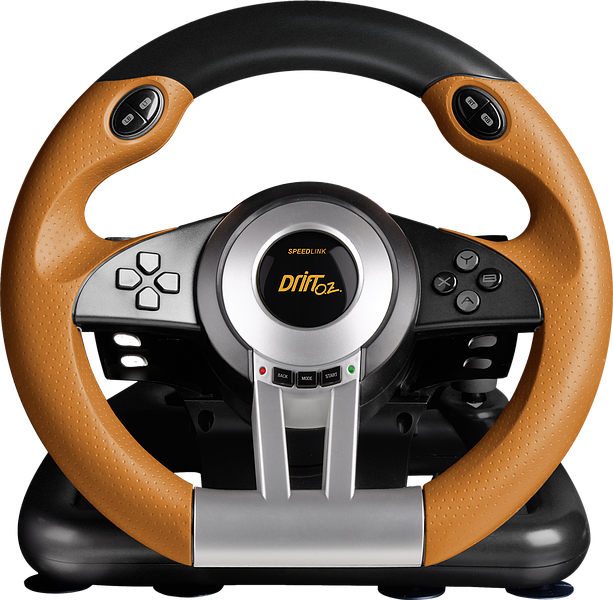 SpeedLink Drift O.Z. Racing Wheel - PC - Svart/Orange