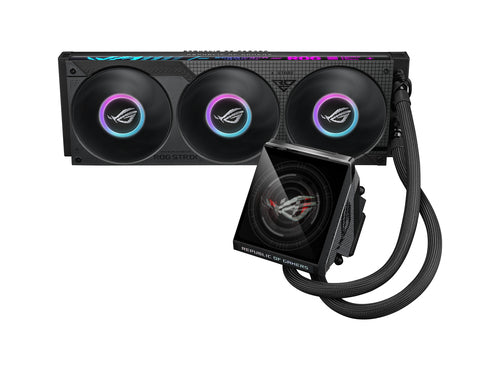 ASUS ROG Strix LC IV 360 ARGB LCD – produkt og tilbehør