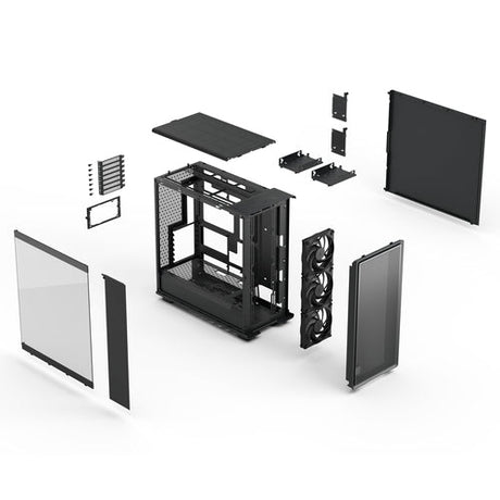 Midi Epoch XL Black TG Light tint Fractal design