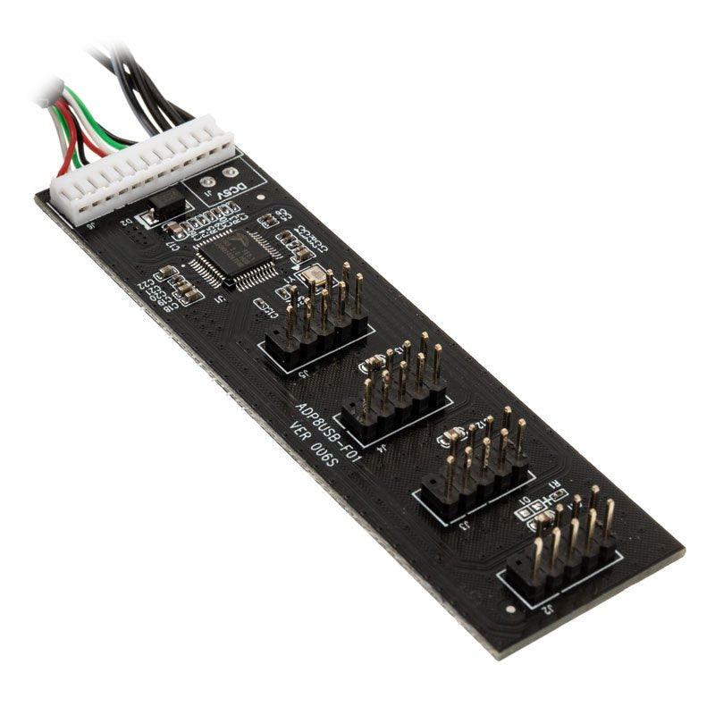 Kolink USB 2.0 Hub-kort, Inkl. 60 Cm USB &amp; Molex Kabel