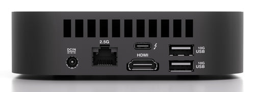 ASUS NUC 14 Pro AI Slim set bagfra med netværk, HDMI, USB og Thunderbolt 4
