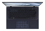 ASUS ExpertBook B9 OLED B9403CVAR-PP1735X – taster og arbejdsflade set ovenfra; tastaturlayout illustrativt