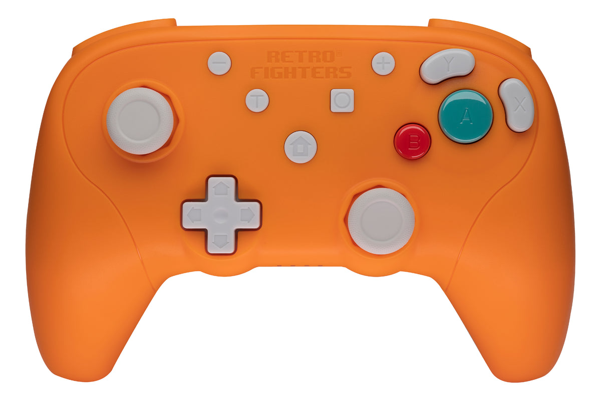 Retro Fighters BattlerGC – trådløs controller, orange – produktbillede 1