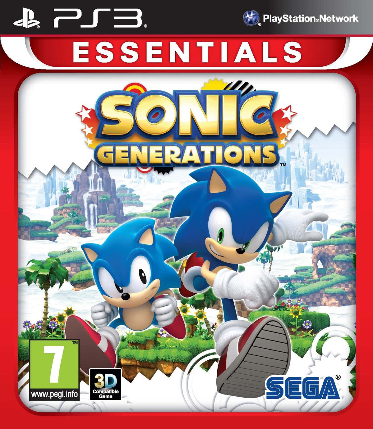Sonic Generations (Essentials) – PlayStation 3 – spilomslag