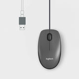 Logitech - Mouse M100 optical - Black - USB Logitech