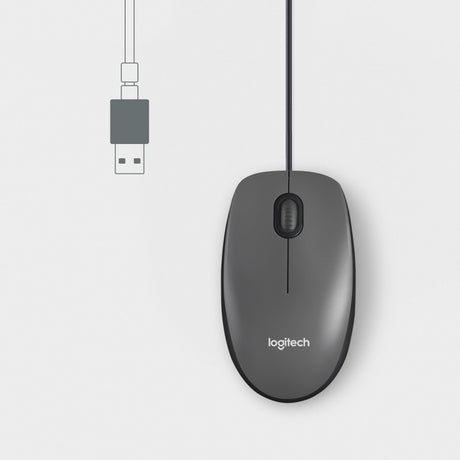 Logitech - Mouse M100 optical - Black - USB